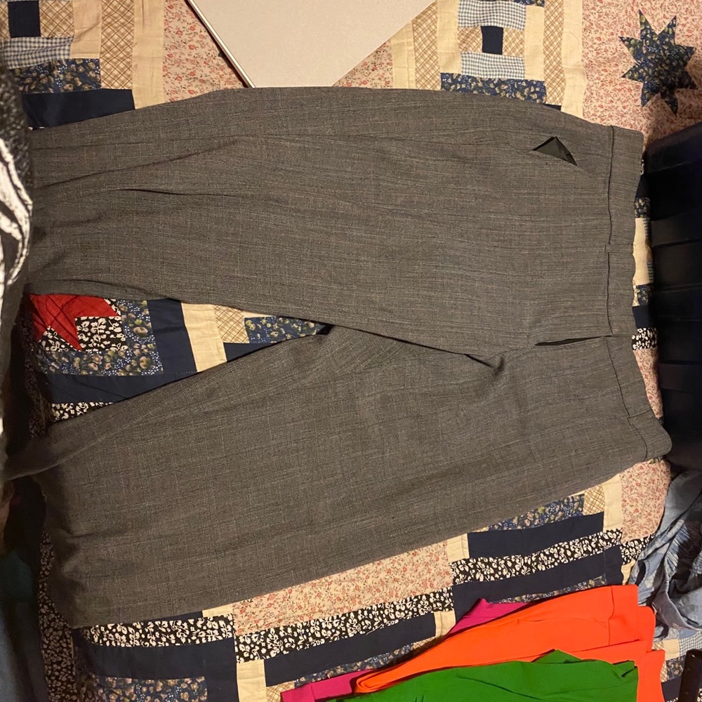 Black and pink slacks